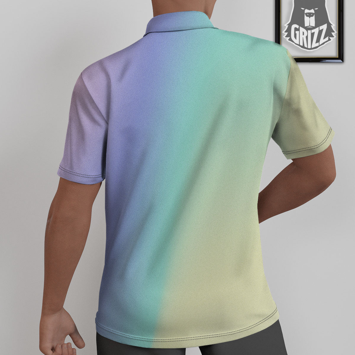 Rave Pastel Print Pattern Untucked Shirts-grizzshop
