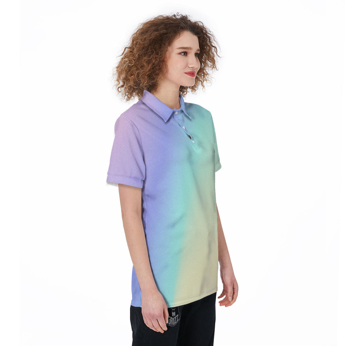 Rave Pastel Print Pattern Women's Golf Shirts-grizzshop