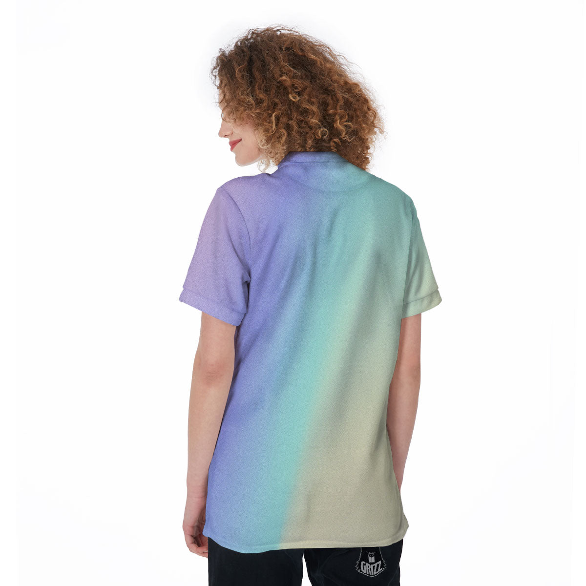 Rave Pastel Print Pattern Women's Golf Shirts-grizzshop