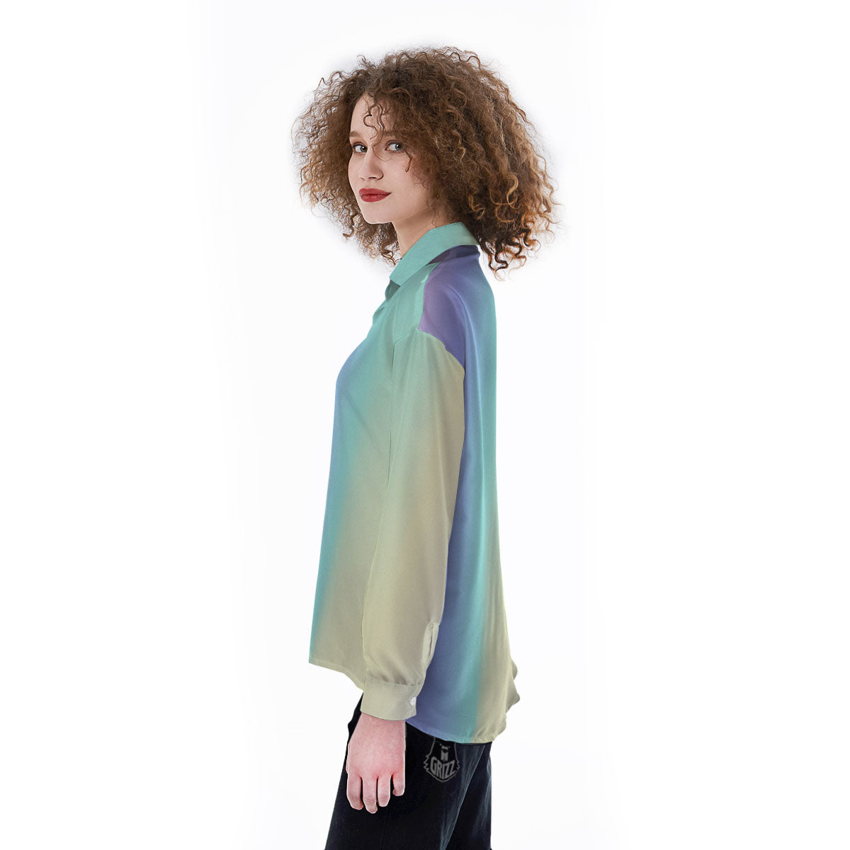 Rave Pastel Print Pattern Women's Long Sleeve Shirts-grizzshop