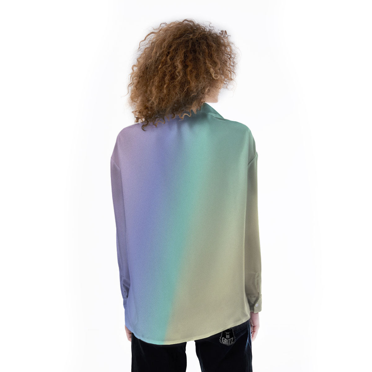 Rave Pastel Print Pattern Women's Long Sleeve Shirts-grizzshop