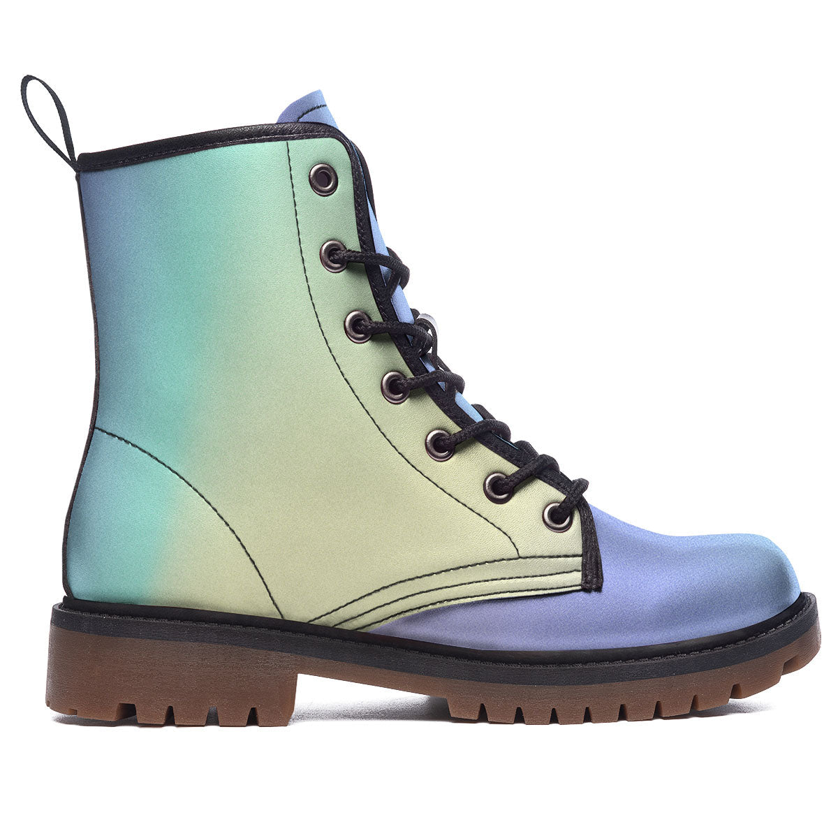 Rave Pastel Print Pattern Work Boots-grizzshop