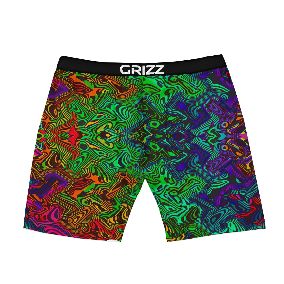 Rave Psychedelic Print Pattern Boxer Briefs-grizzshop