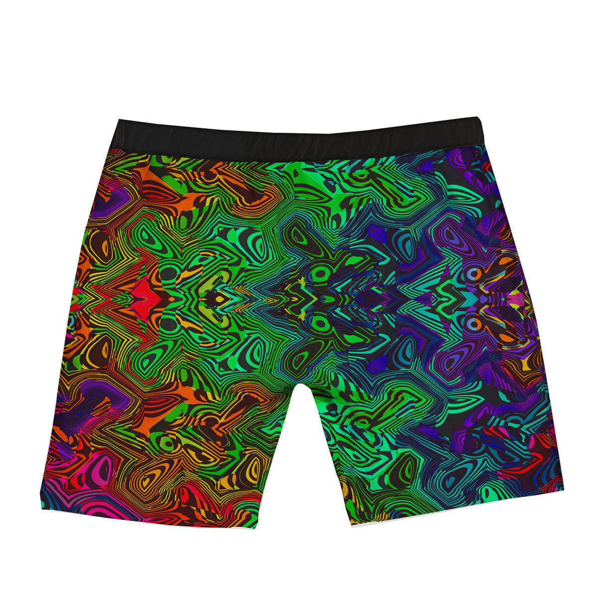 Rave Psychedelic Print Pattern Boxer Briefs-grizzshop