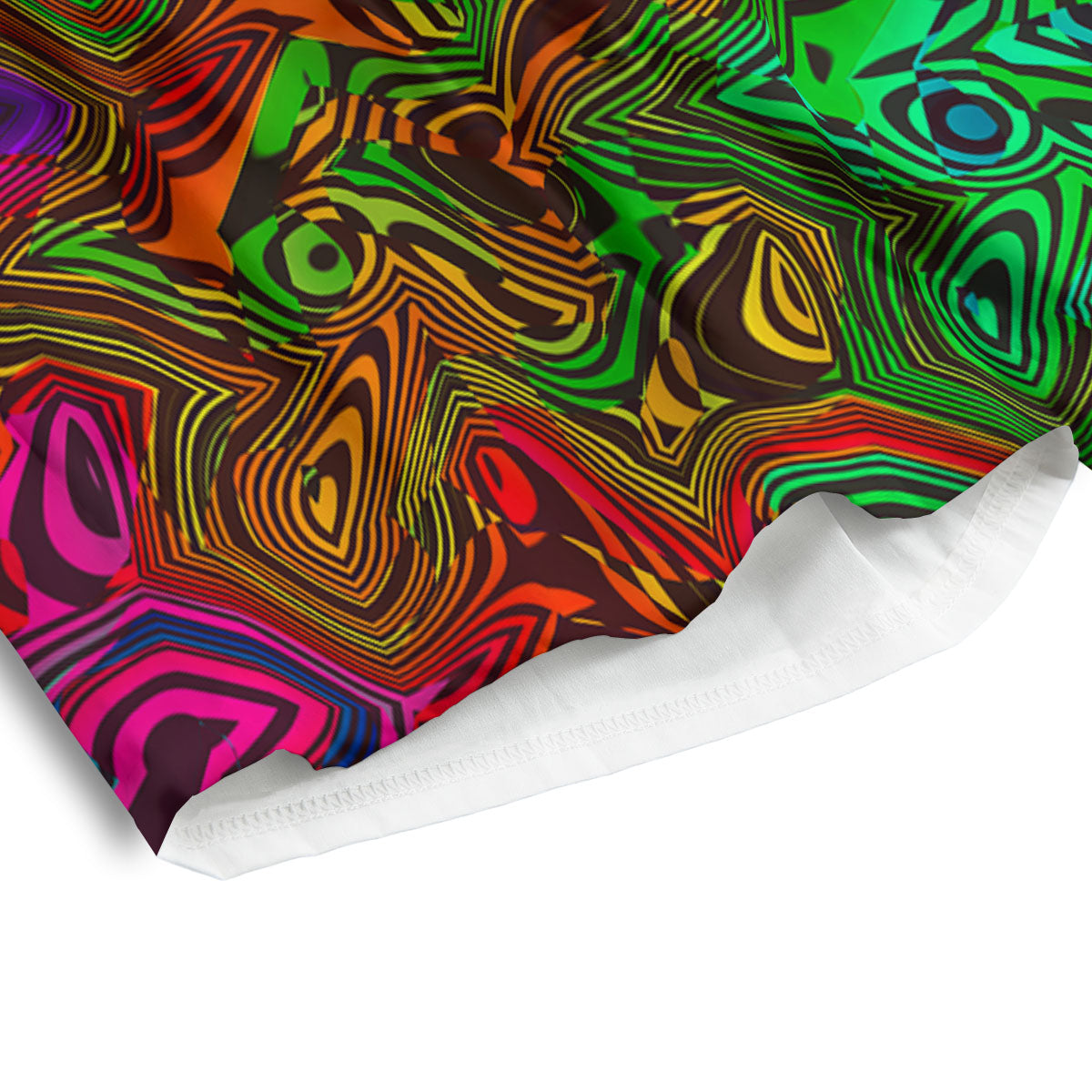 Rave Psychedelic Print Pattern Men's Athletic Shorts