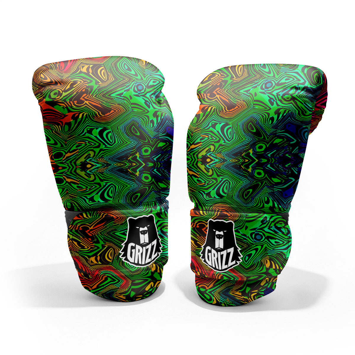 Rave Psychedelic Print Pattern Pro Boxing Glove