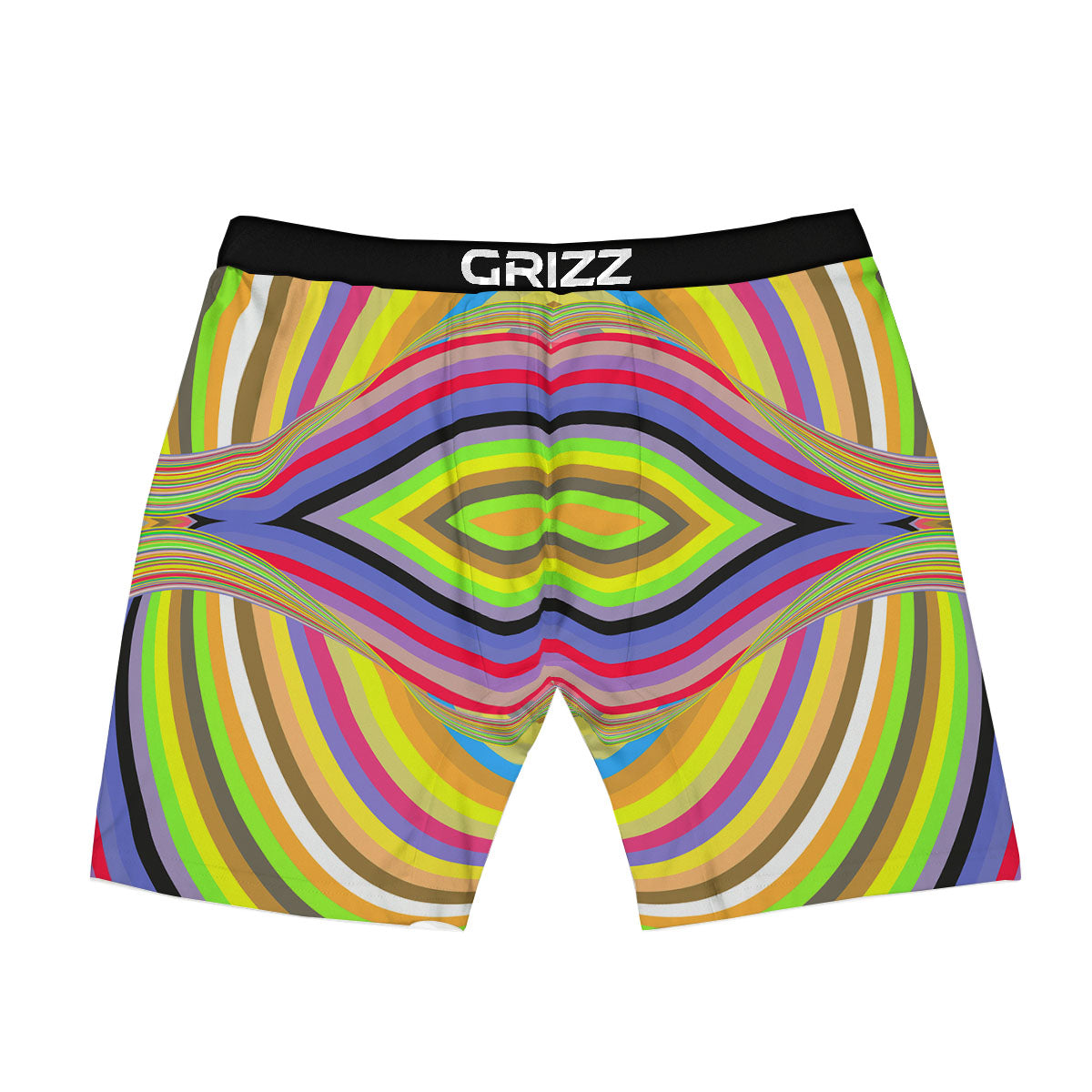 Rave Rainbow Print Pattern Boxer Briefs-grizzshop