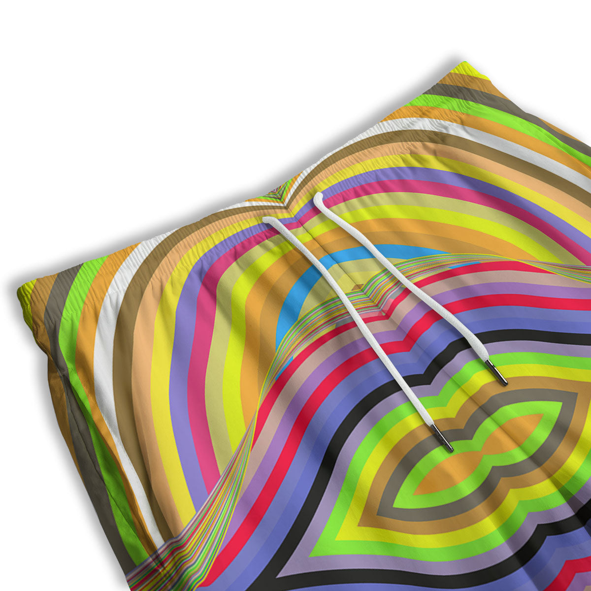 Rave Rainbow Print Pattern Men's Athletic Shorts