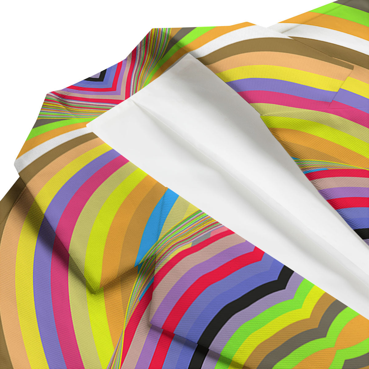 Rave Rainbow Print Pattern Men's Blazer-grizzshop