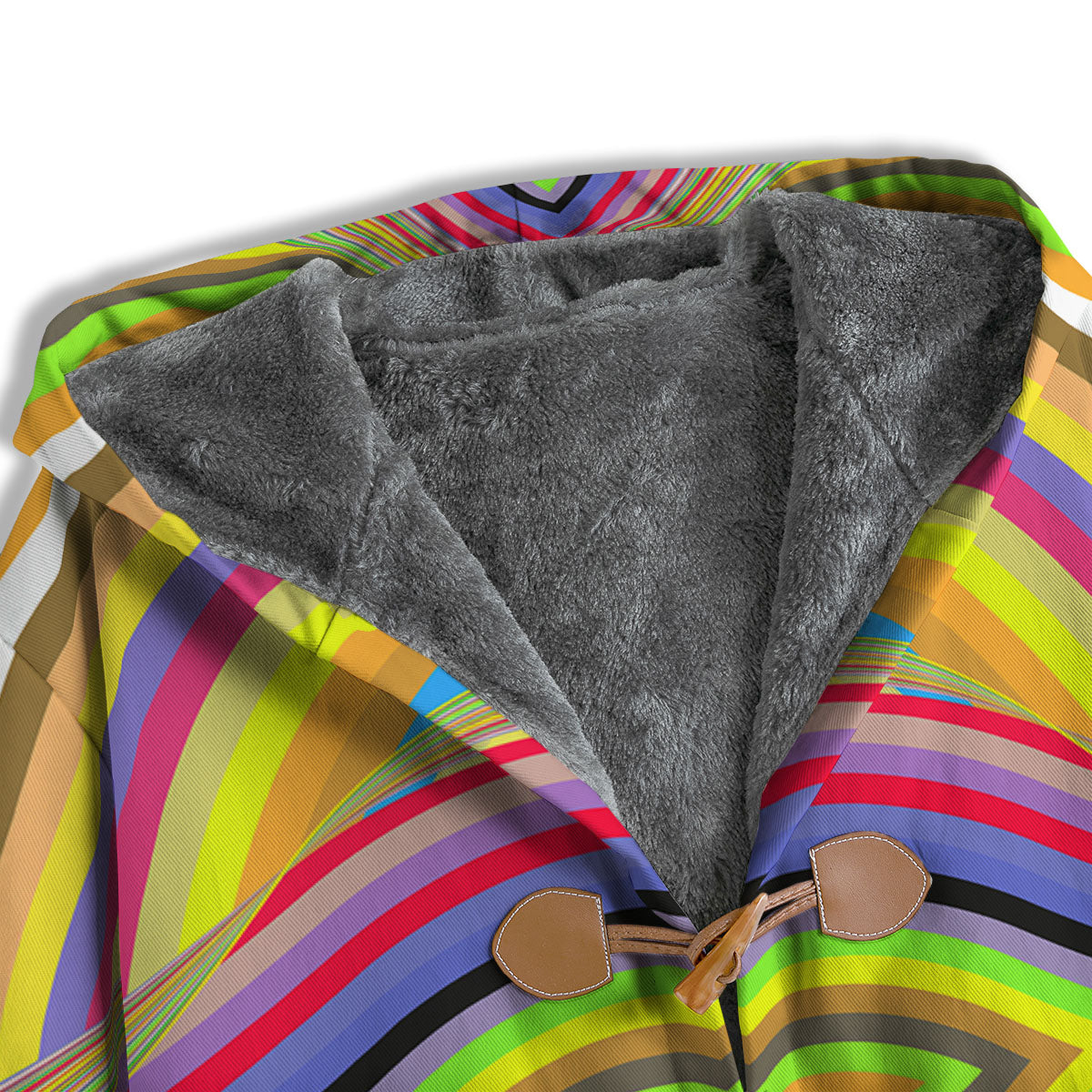 Rave Rainbow Print Pattern Men's Windbreaker Jacket-grizzshop