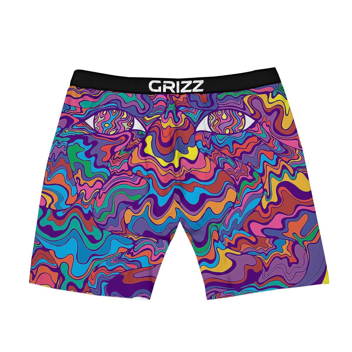 Rave Trippy Print Boxer Briefs-grizzshop