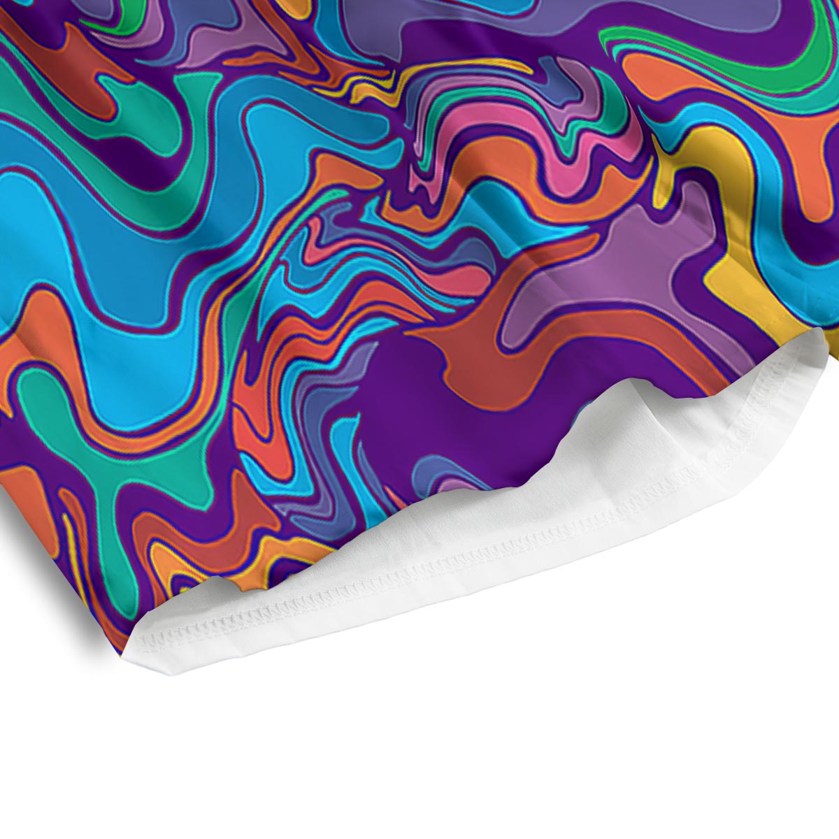 Rave Trippy Print Men's Athletic Shorts