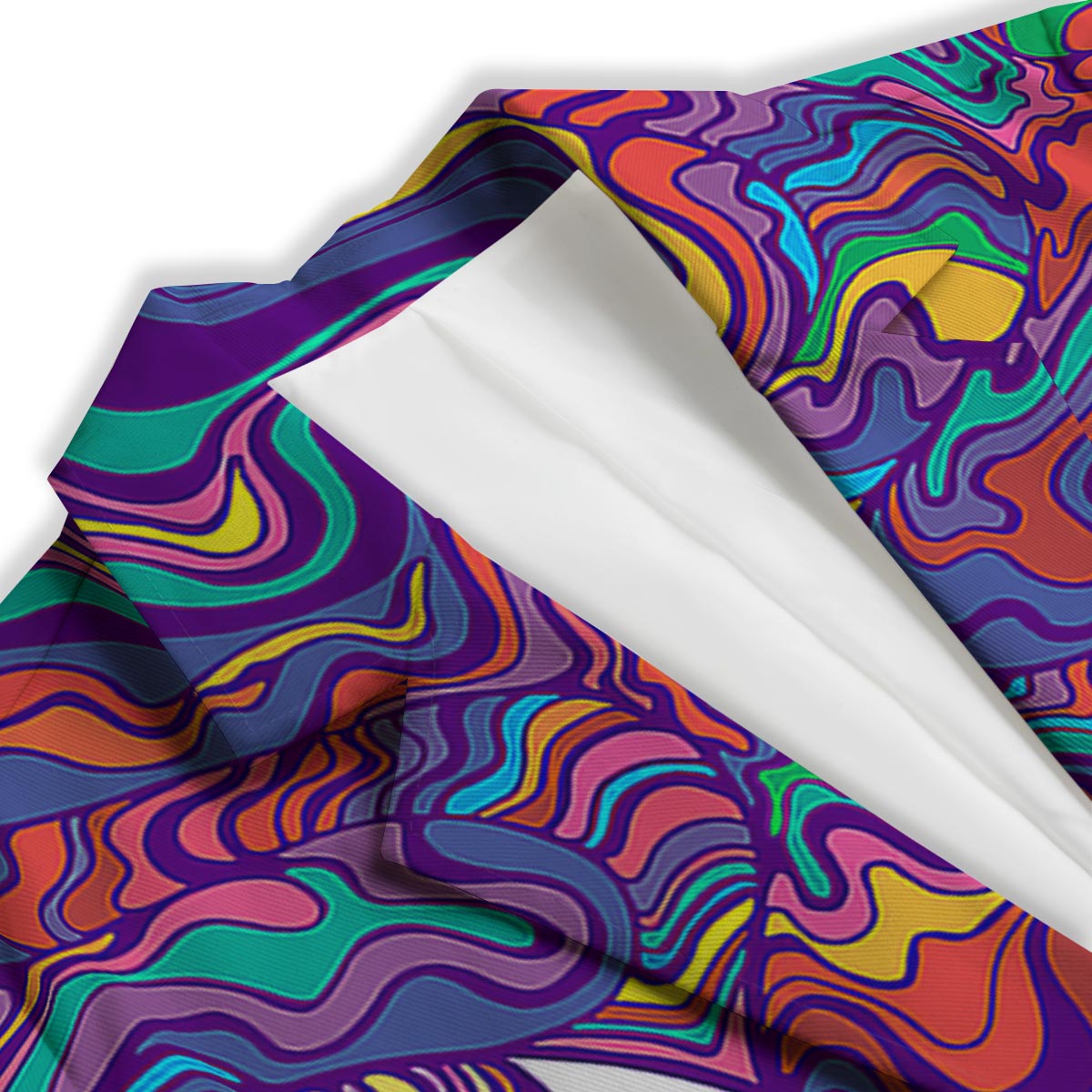Rave Trippy Print Women's Blazer-grizzshop