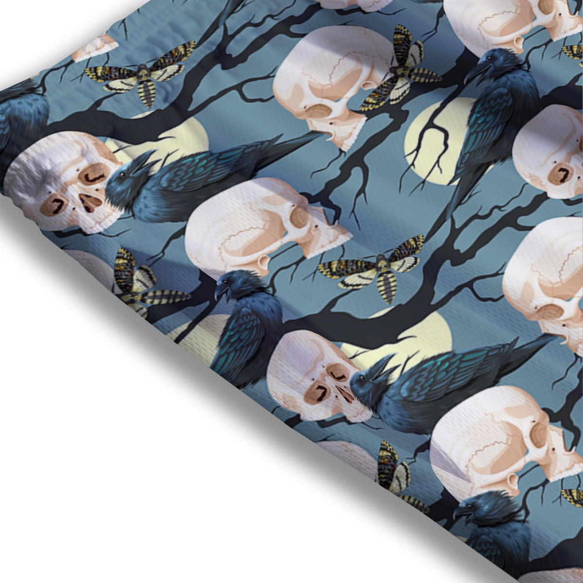 Pumpkin Halloween Fun Print Pattern Mesh Shorts