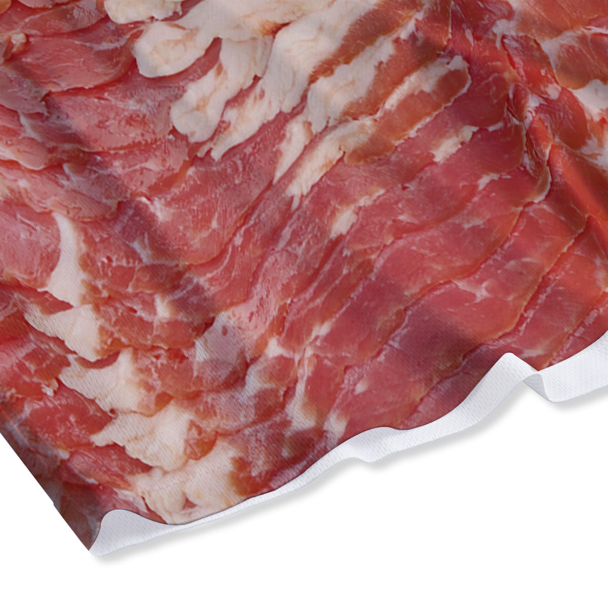 Raw Bacon Print Mesh Shorts