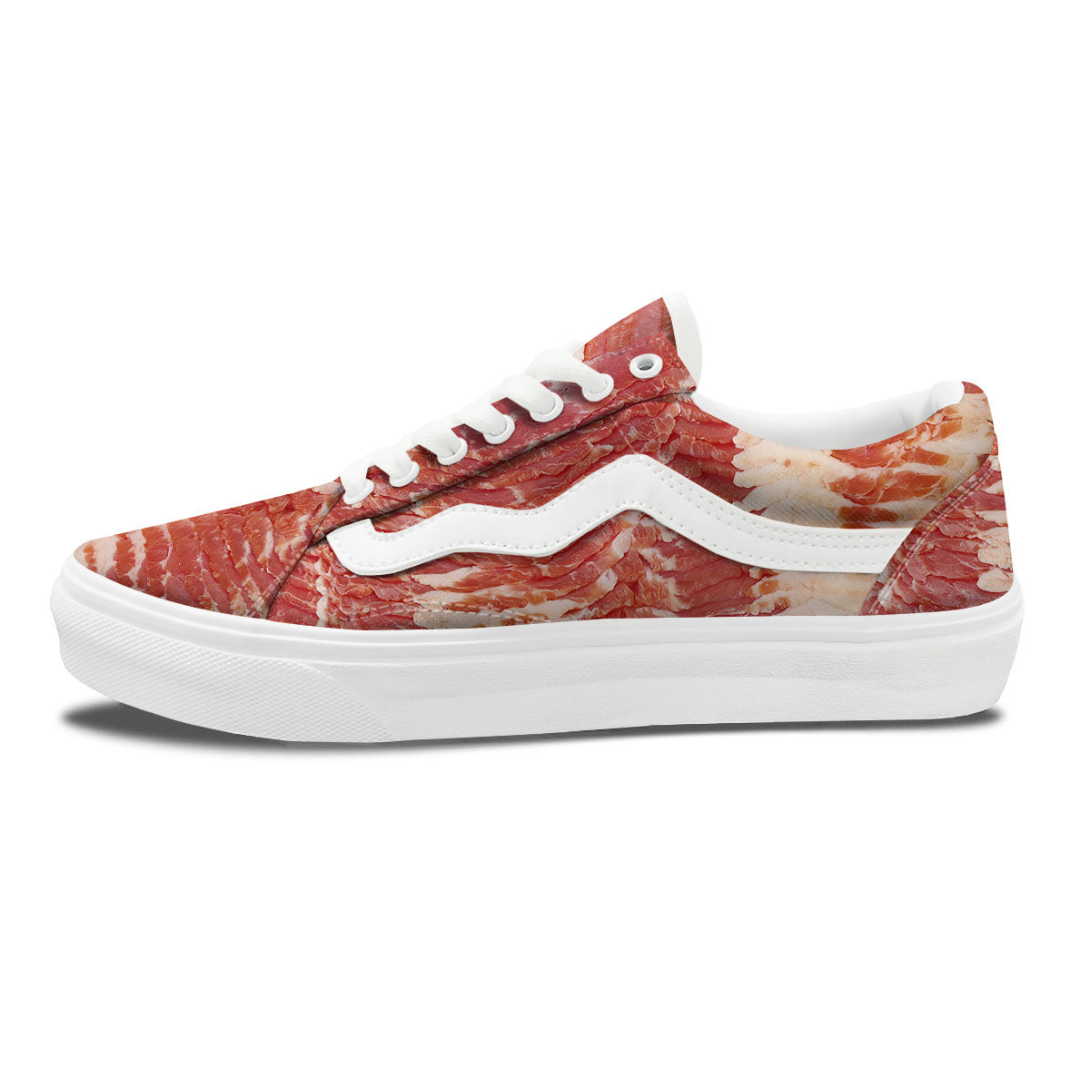 Raw Bacon Print Skate Shoes-grizzshop