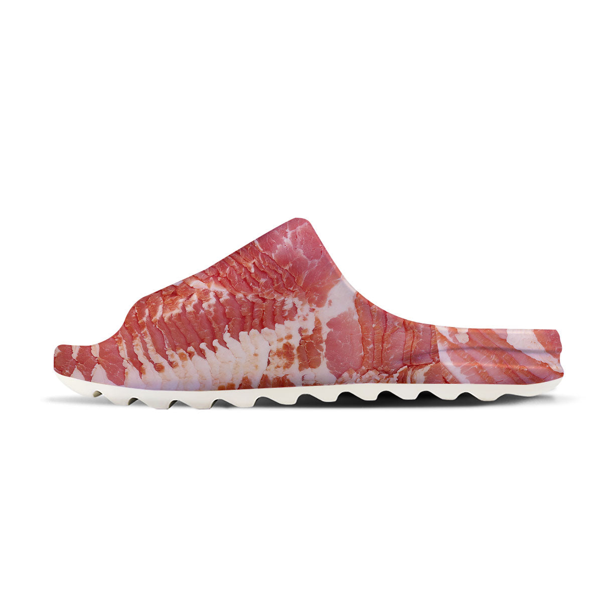 Raw Bacon Print Sandals-grizzshop