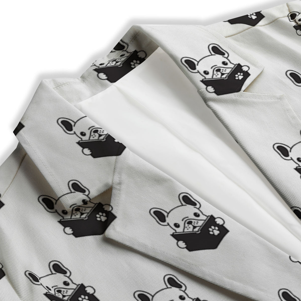 Reading Book French Bulldog Print Women's Blazer-grizzshop