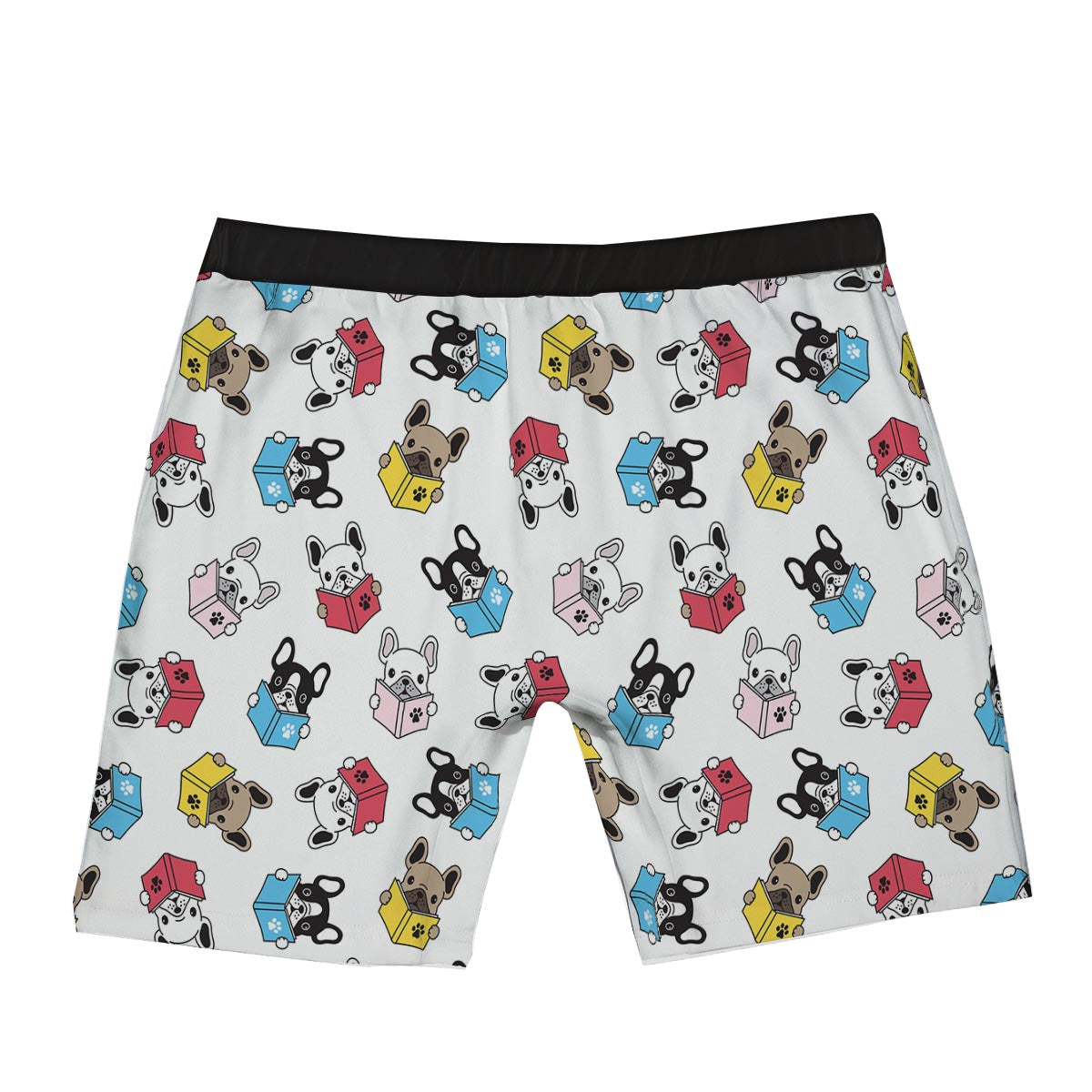 Reading Book Polar Bear Print Pattern Boxer Briefs-grizzshop