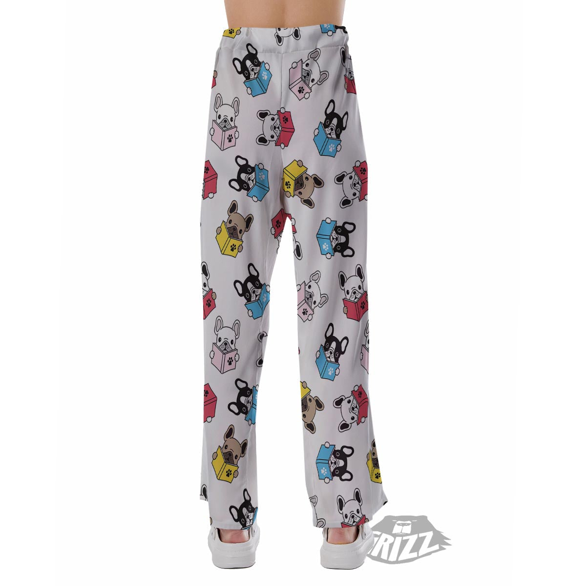 Reading Book Polar Bear Print Pattern Pajama Pants-grizzshop