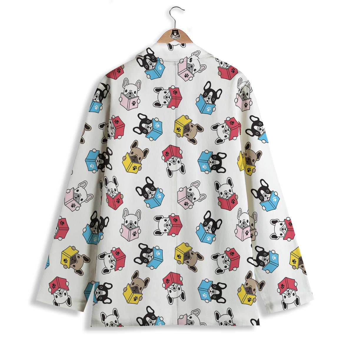 Reading Book Polar Bear Print Pattern Women's Blazer-grizzshop