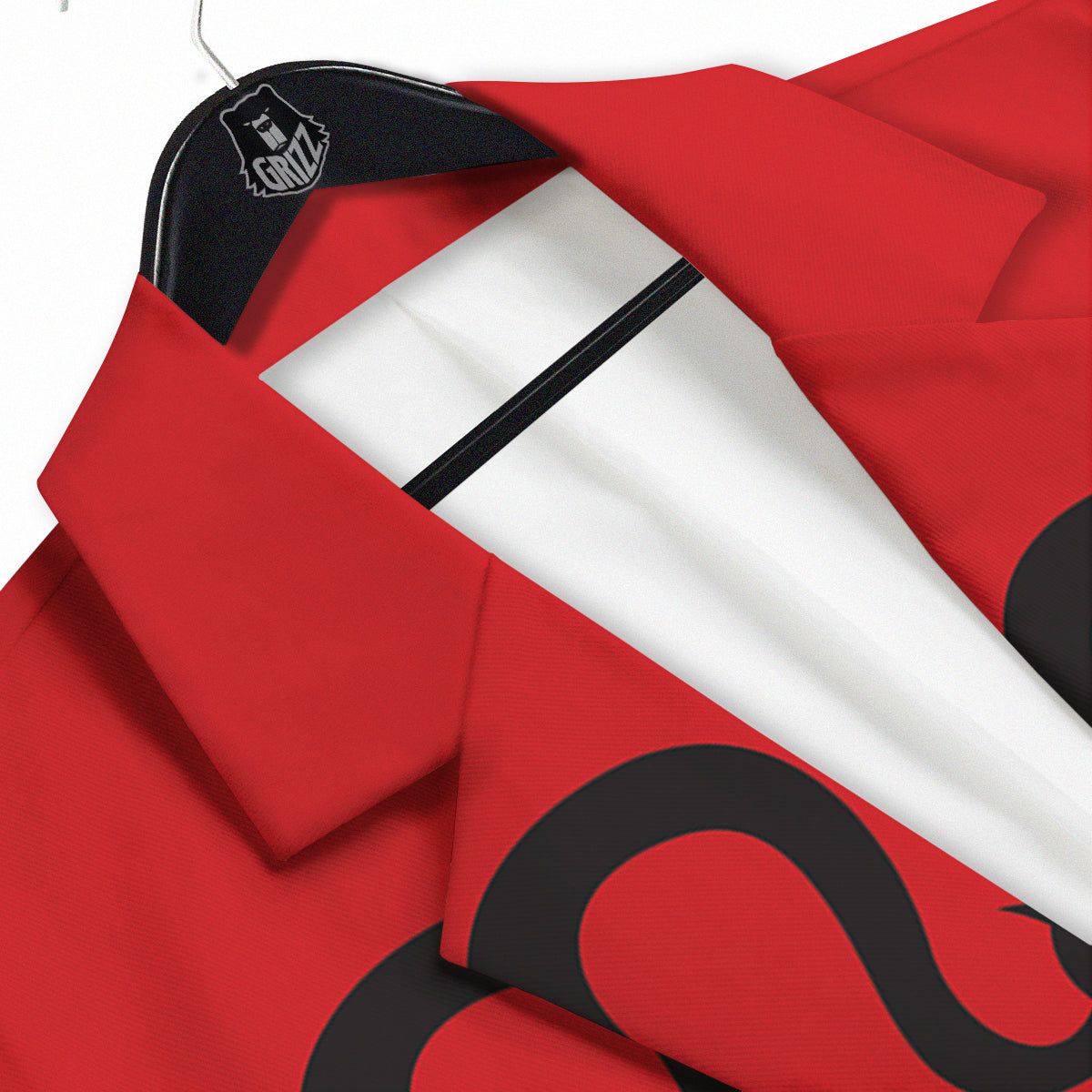 Red And Black Snakes Sign Print Men's Sport Coat-grizzshop