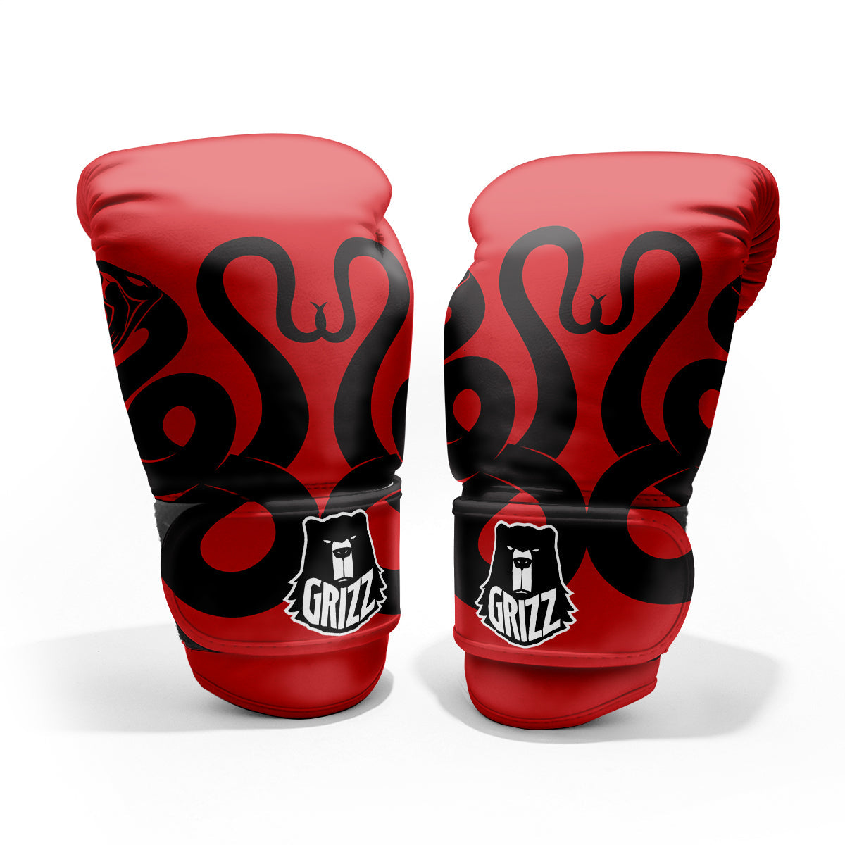 Red And Black Snakes Sign Print Pro Boxing Glove