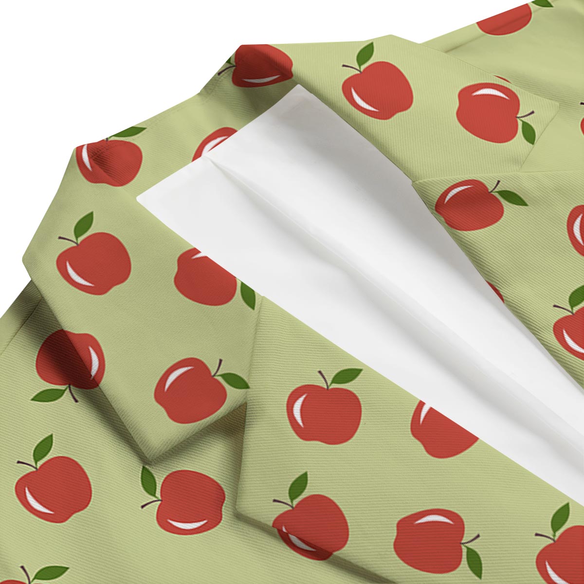Red Apple Print Pattern Men's Blazer-grizzshop