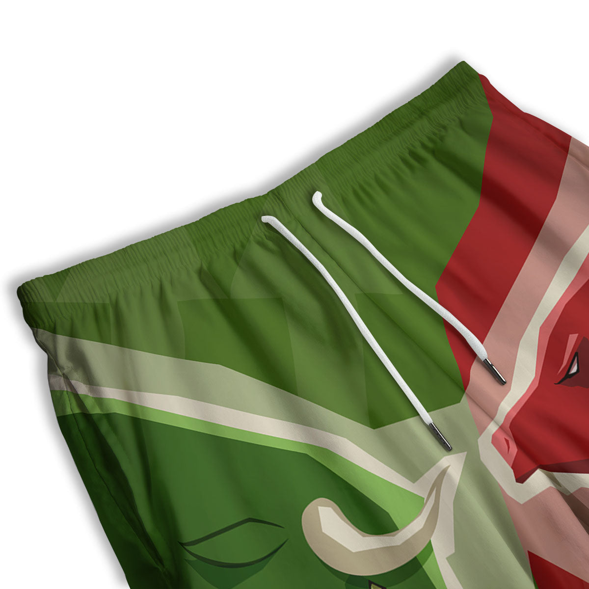 Santa Claus Happy Print Pattern Men's Athletic Shorts