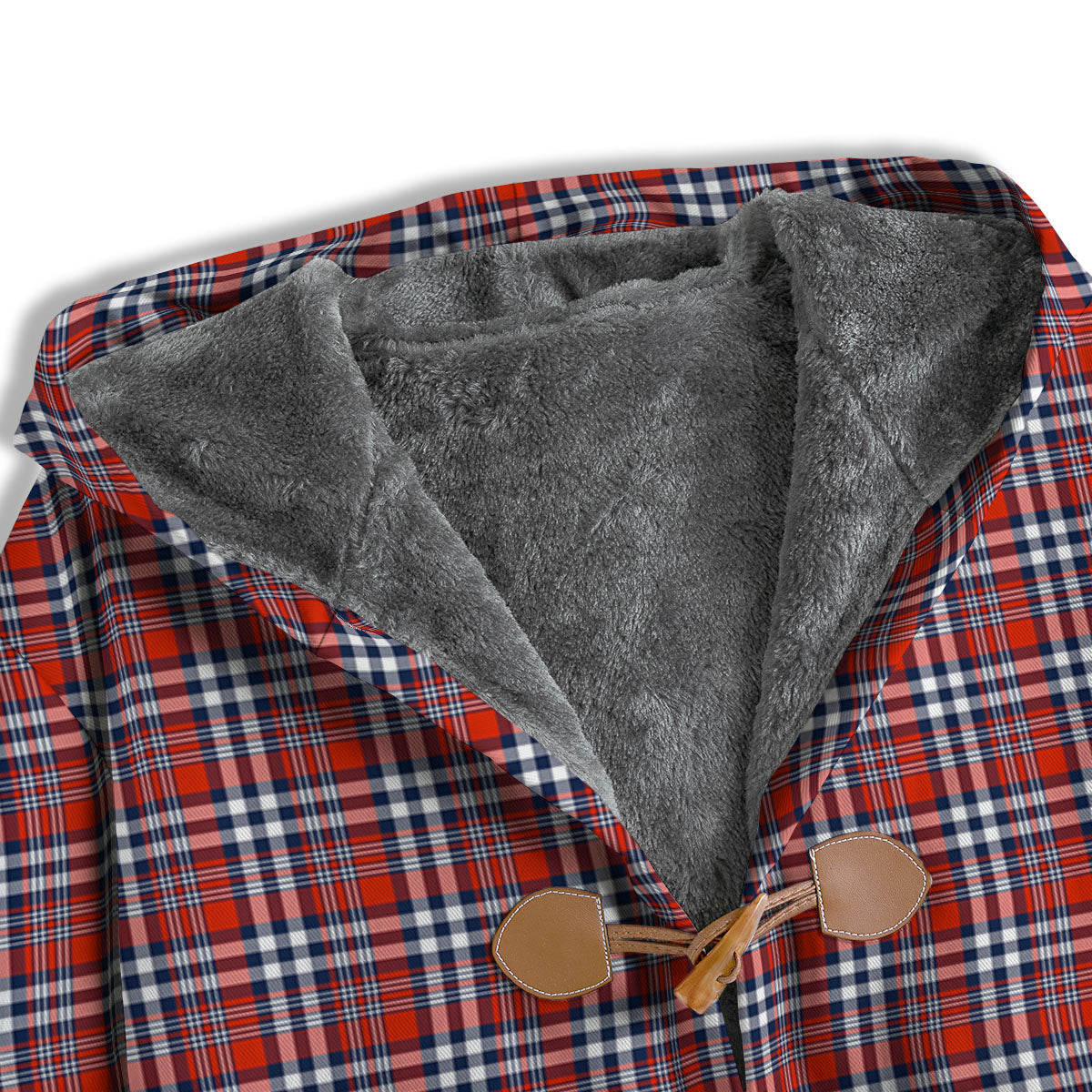 Red Blue And White Check Print Pattern Men's Windbreaker Jacket-grizzshop