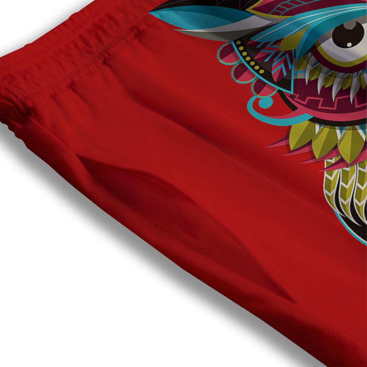 Serape Blanket Ethnic Print Pattern Mesh Shorts
