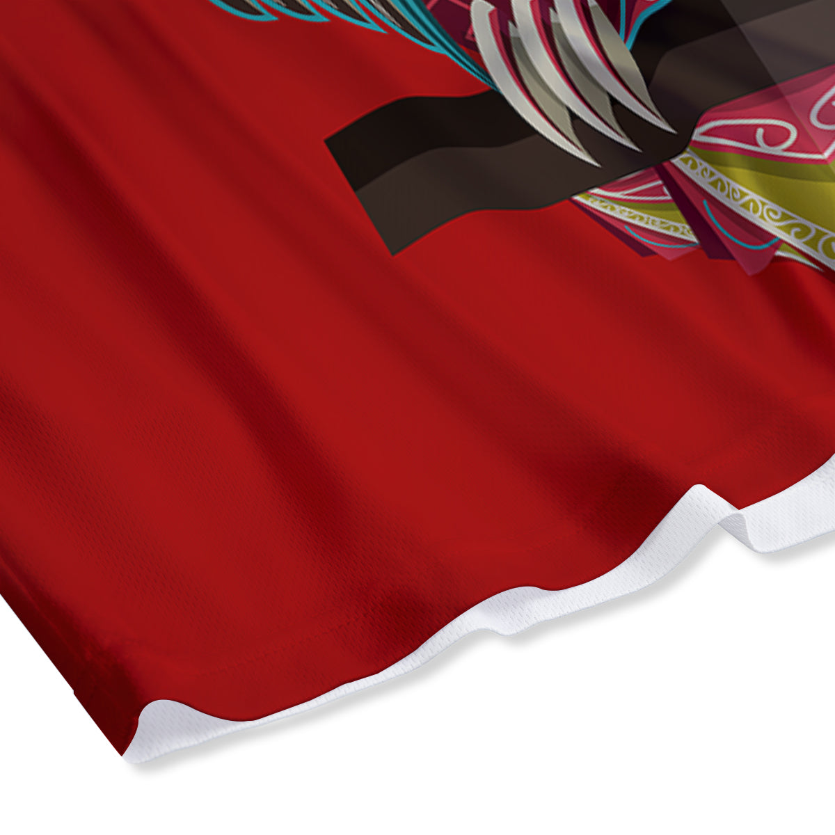 Serape Blanket Ethnic Print Pattern Mesh Shorts