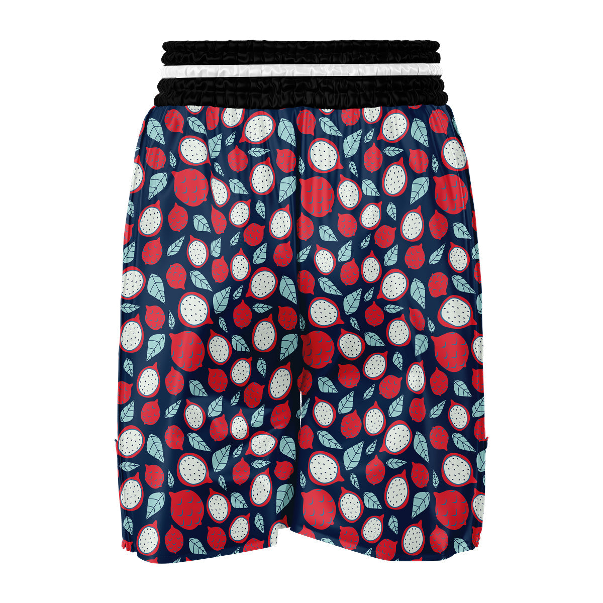 Red Dragon Fruit Print Pattern Boxing Shorts-grizzshop