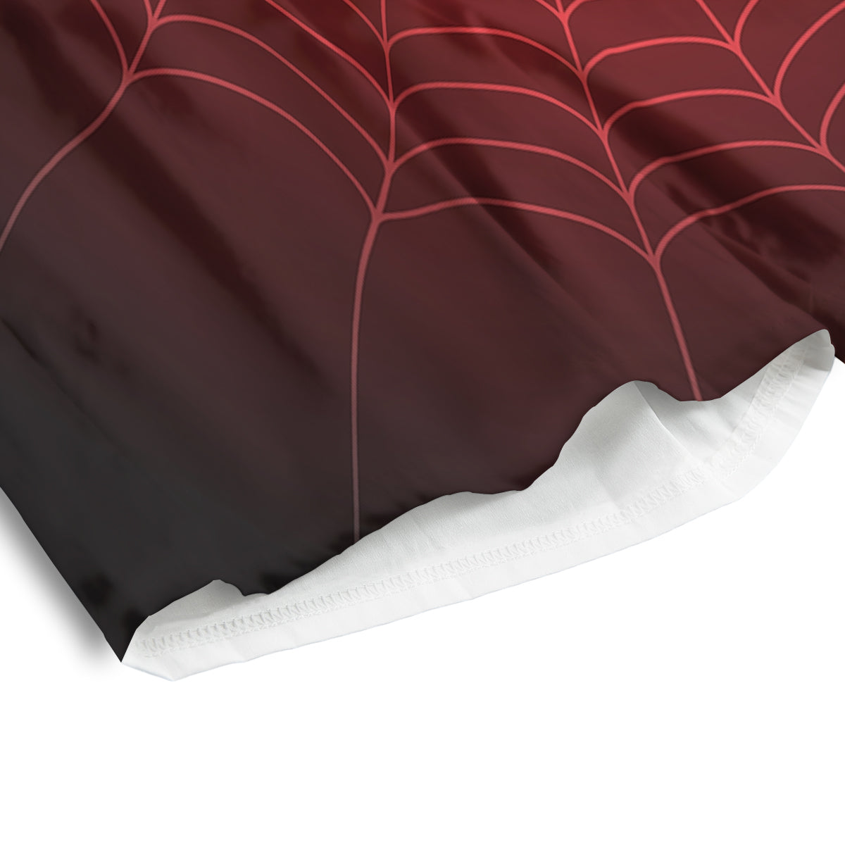 Red Heart Spider Web Print Men's Athletic Shorts