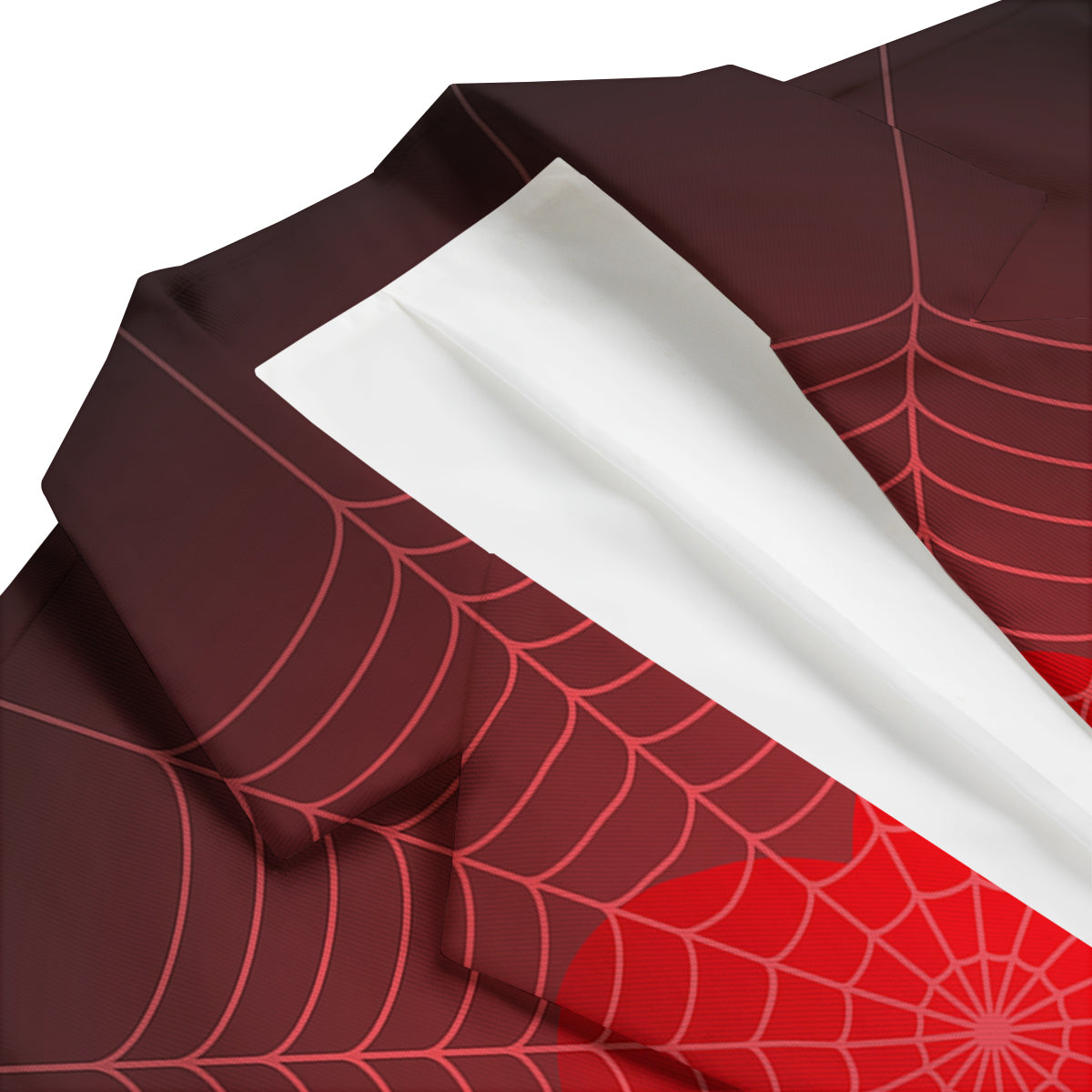 Red Heart Spider Web Print Men's Blazer-grizzshop