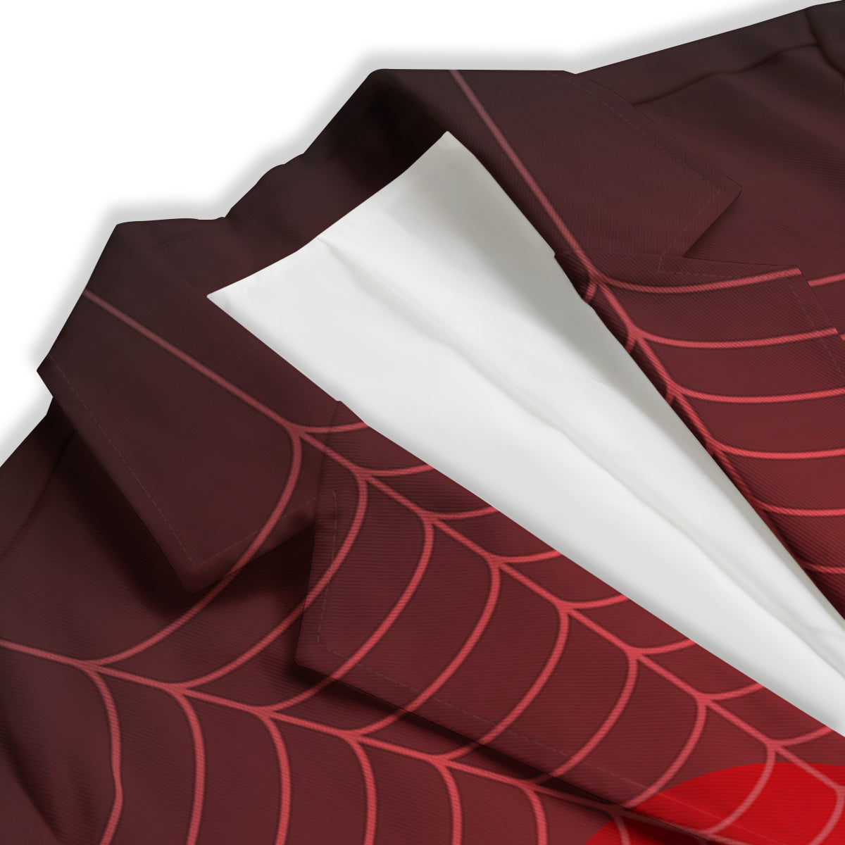 Red Heart Spider Web Print Women's Blazer-grizzshop