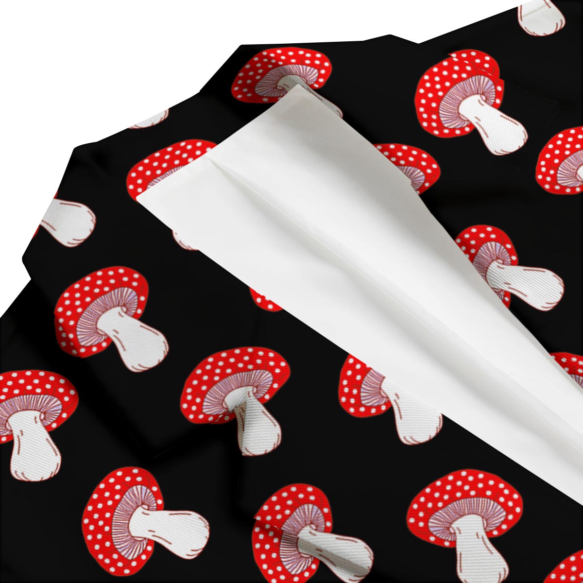 Red Mushroom Dot Print Pattern Men's Blazer-grizzshop