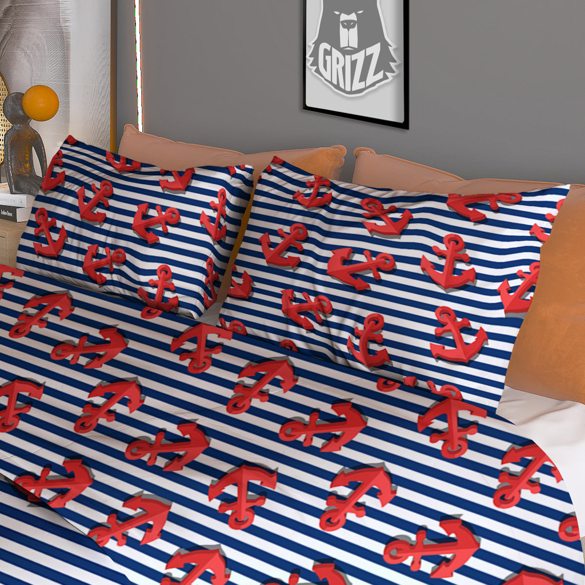 Portrait Dog German Shepherd Print Duvet Cover Bedding Set