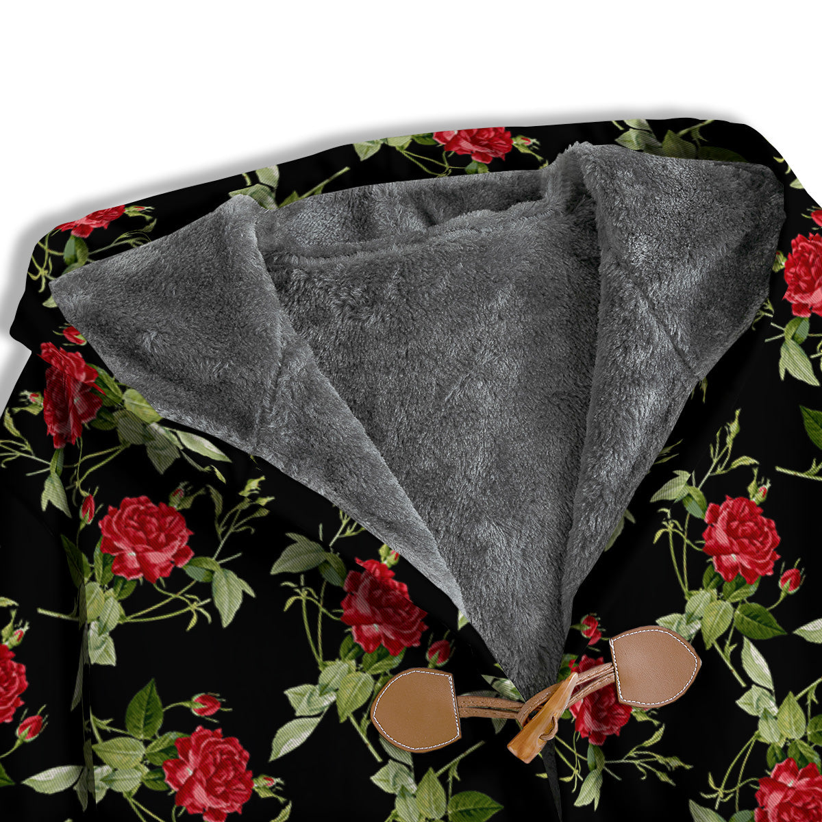 Red Rose Flowers Print Pattern Men's Windbreaker Jacket-grizzshop