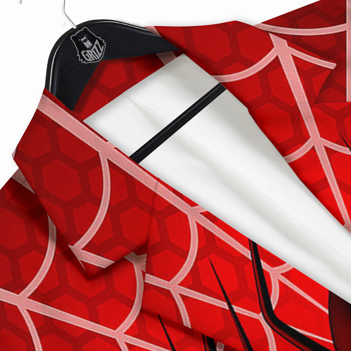 Red Spider Web Cobweb trap Print Men's Sport Coat-grizzshop