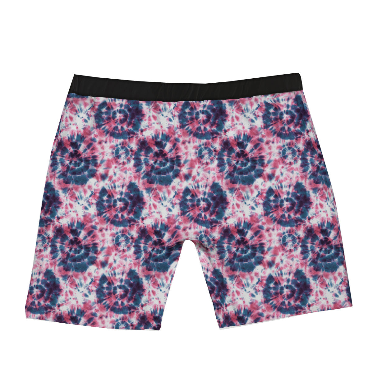 Red Tie Dye Blue Shibori Print Pattern Boxer Briefs-grizzshop