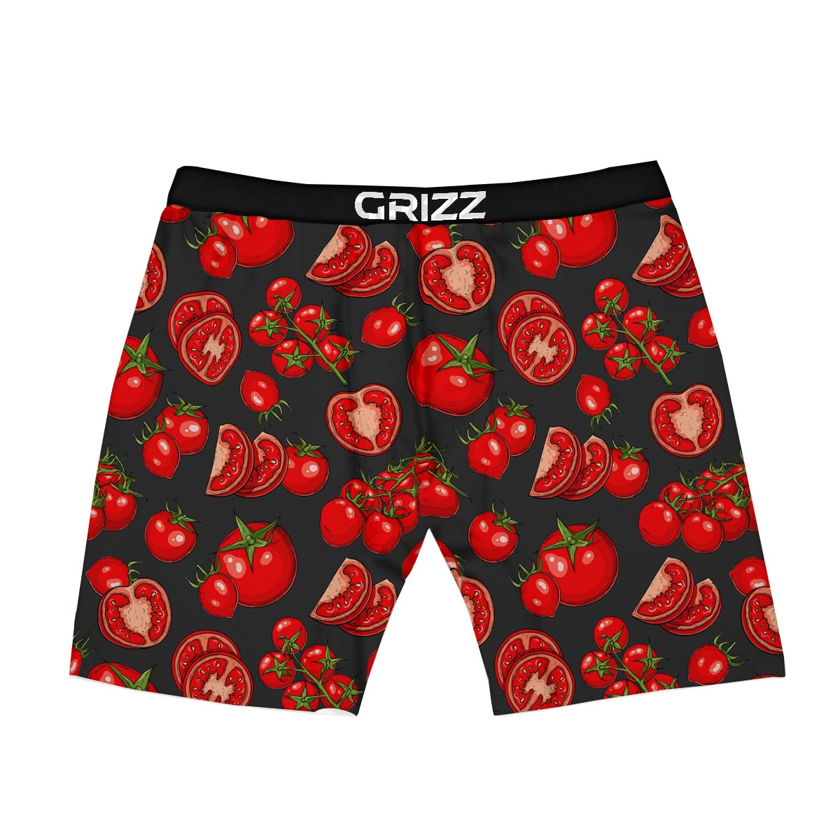 Red Tomato Print Pattern Boxer Briefs-grizzshop