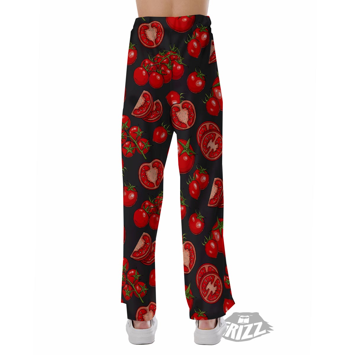 Red Tomato Print Pattern Pajama Pants-grizzshop