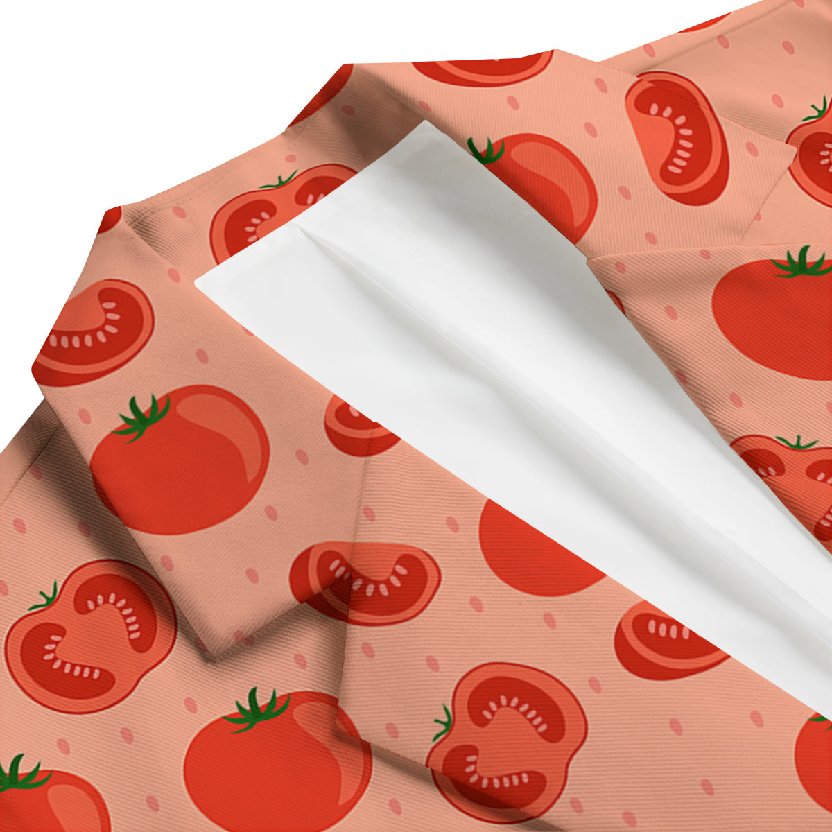 Red Tomato Vegetable Print Pattern Men's Blazer-grizzshop