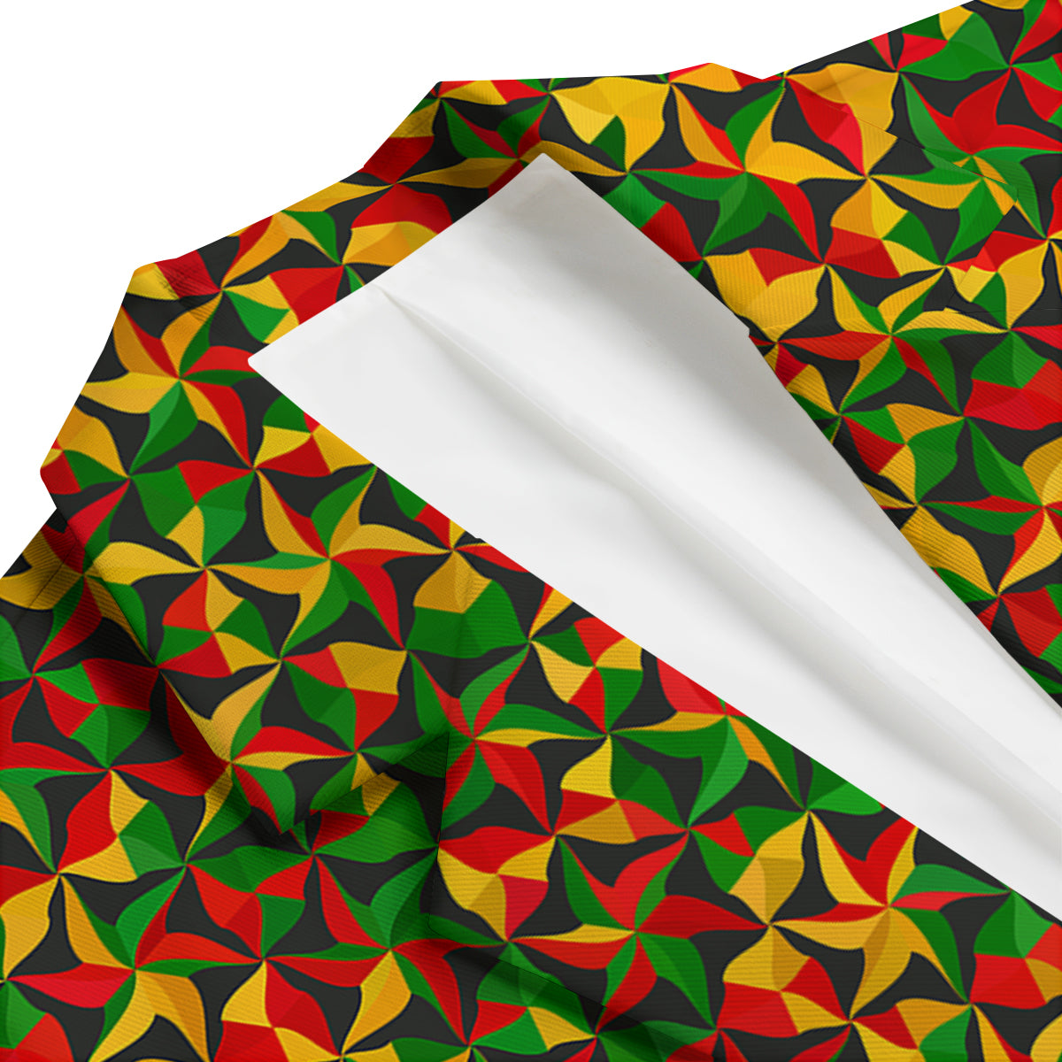 Reggae Abstract Geometric Print Pattern Men's Blazer-grizzshop