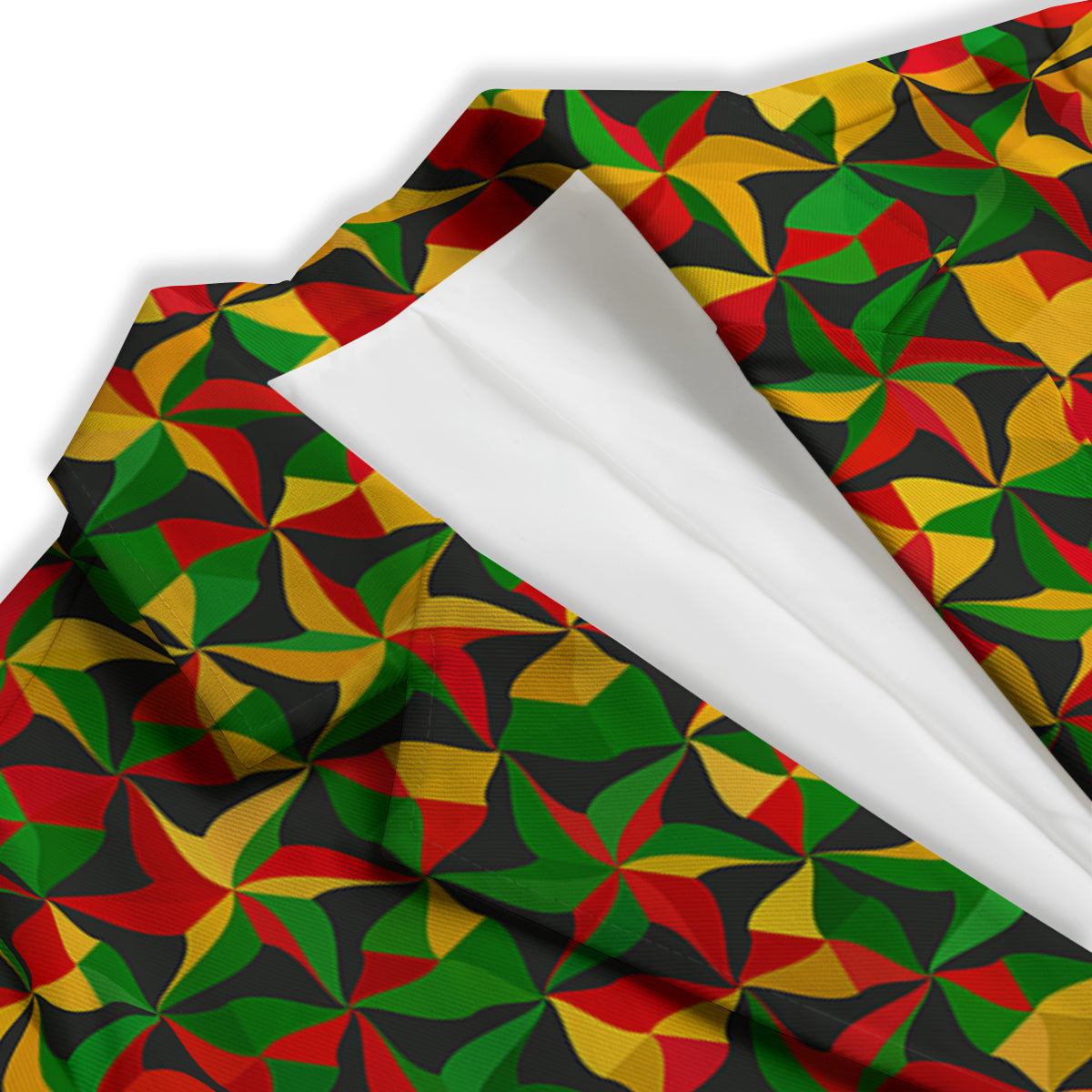 Reggae Abstract Geometric Print Pattern Women's Blazer-grizzshop