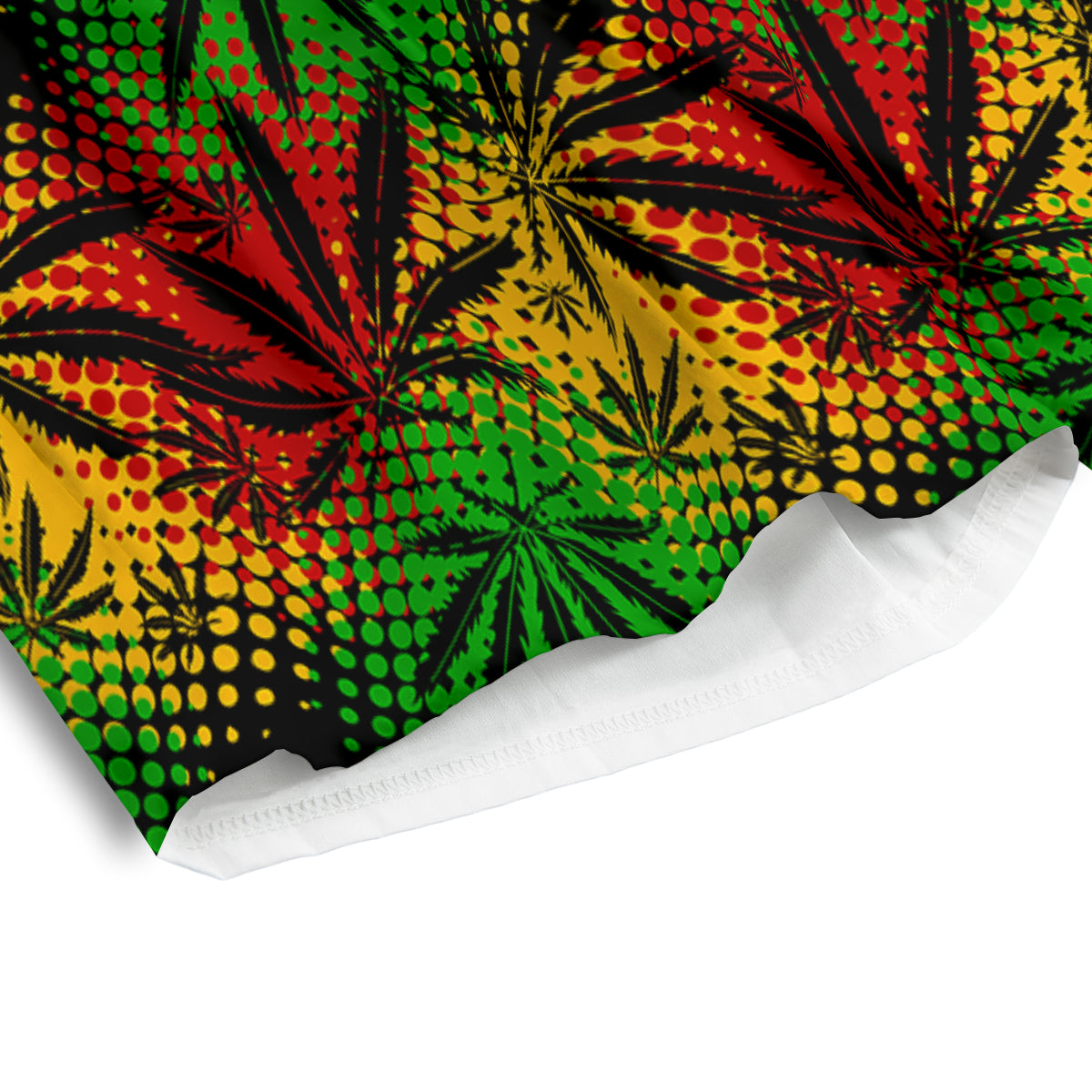 Reggae Abstract Print Pattern Men's Athletic Shorts-grizzshop