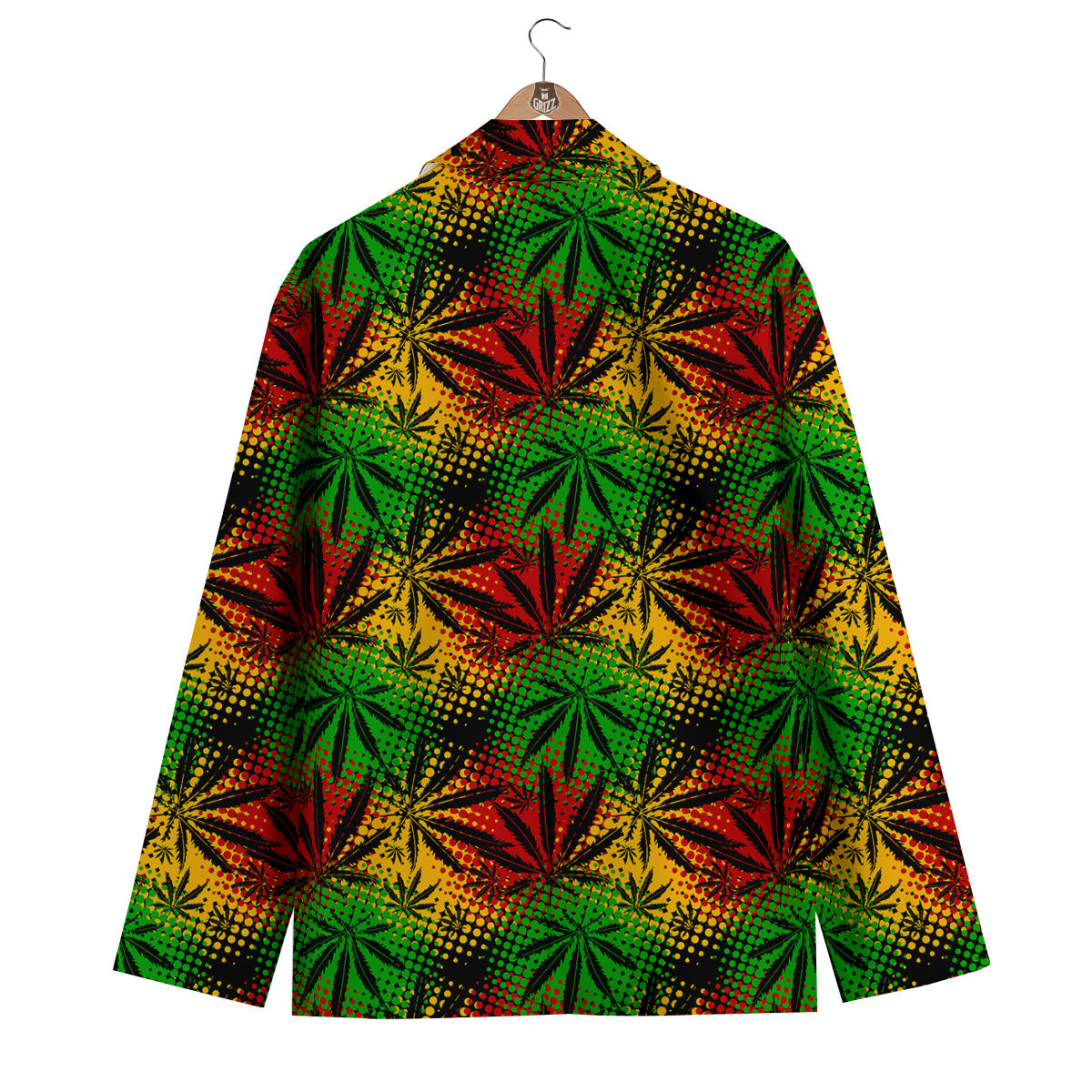 Reggae Abstract Print Pattern Men's Blazer-grizzshop