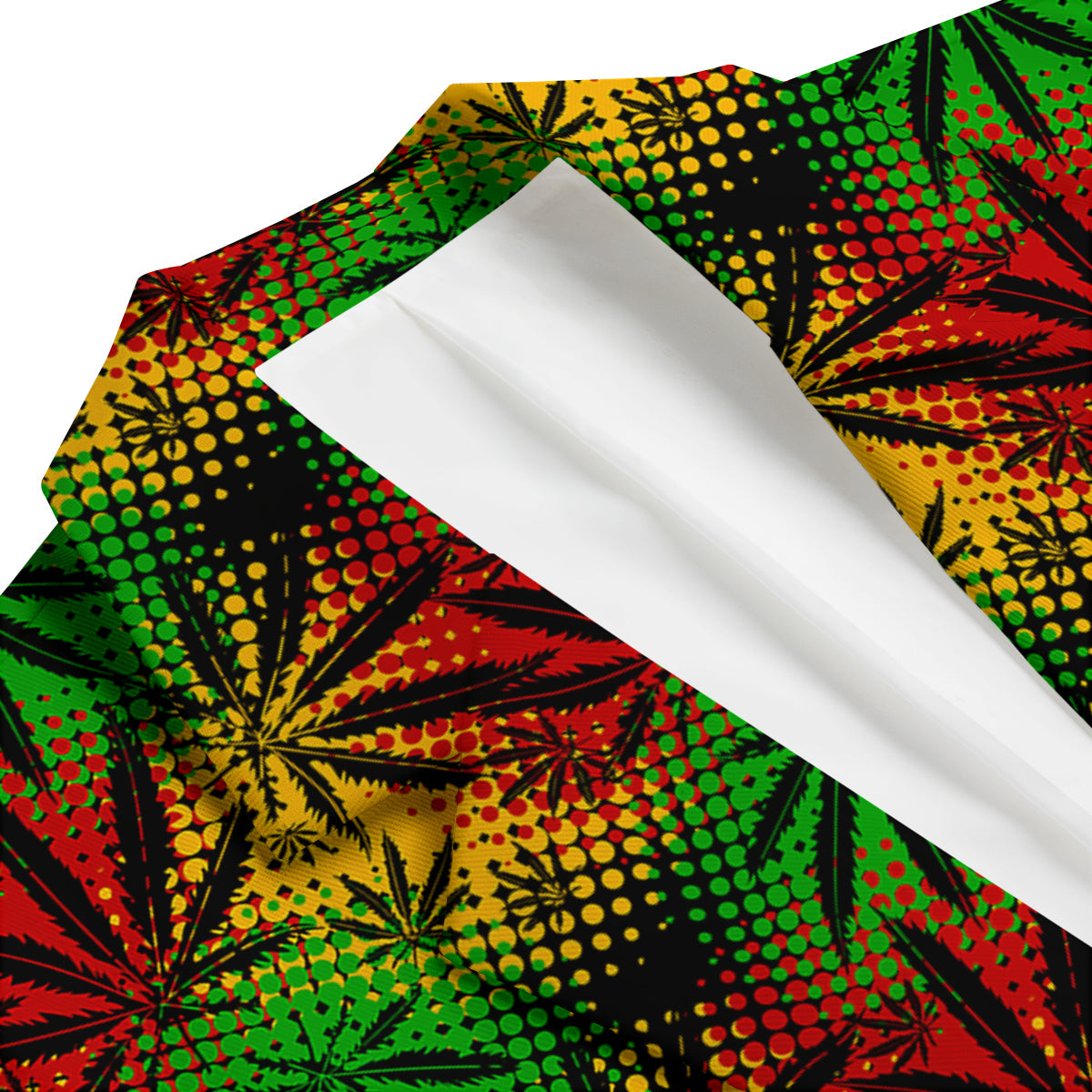 Reggae Abstract Print Pattern Men's Blazer-grizzshop