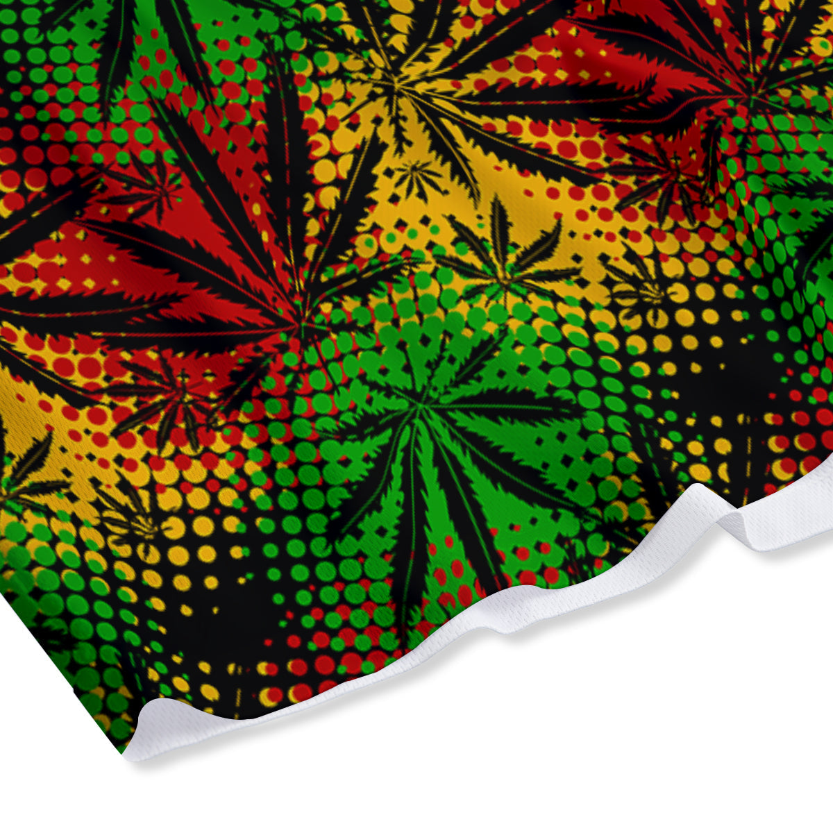 Reggae Abstract Print Pattern Mesh Shorts-grizzshop